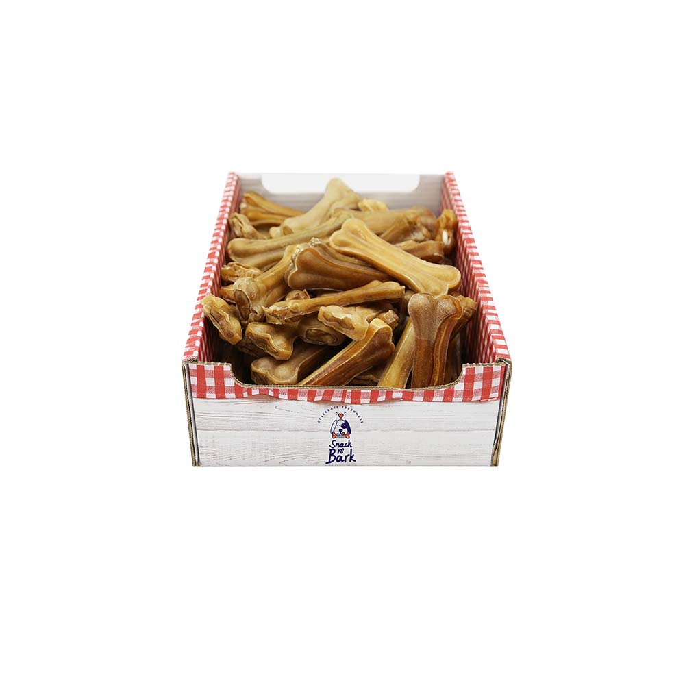 Snack n' Bark Συμπαγή Κόκκαλο Φυσικό 8cm 20g 100 τμχ - Image 2