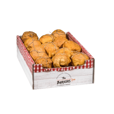 The Barkers Chicken Bread roll 8cm 24x75gr