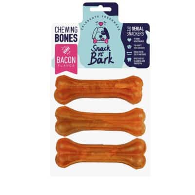 Snack n' Bark Bone Pressed With Flavor Bacon 13cm 55gr 3 τμχ