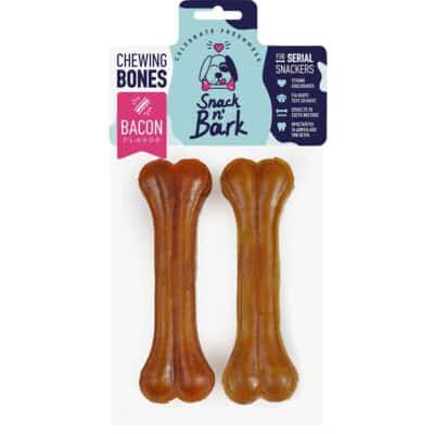Snack n' Bark Bone Pressed With Flavor Bacon 16cm  90gr 2 τμχ