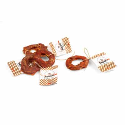 THE BARKERS BEEF TENDON DONUT WITH DUCK 5cm  13gr 100 τμχ