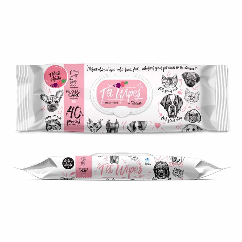 Perfect Care Pet Wipes Forest Fruits 40 μαντ.