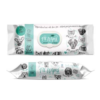 Perfect Care Pet Wipes Aloe Forte 80 μαντ.