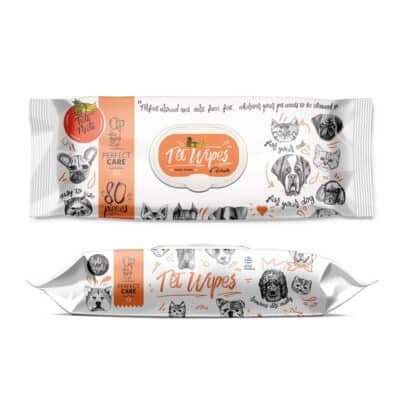 Perfect Care Pet Wipes Tutti Frutti 80 μαντ.