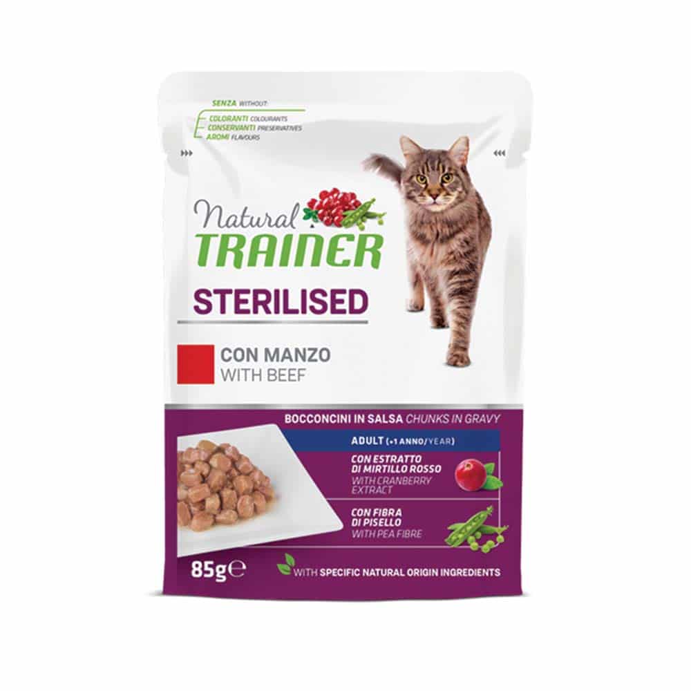 Natural Trainer Adult Sterilised - Beef 85gr