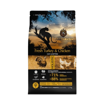 Ambrosia Grain Free Kitten Fresh Turkey & Chicken 1,5Kg