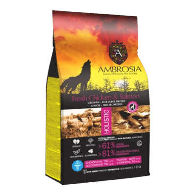Ambrosia Puppy Large - Chicken & Salmon 12kg