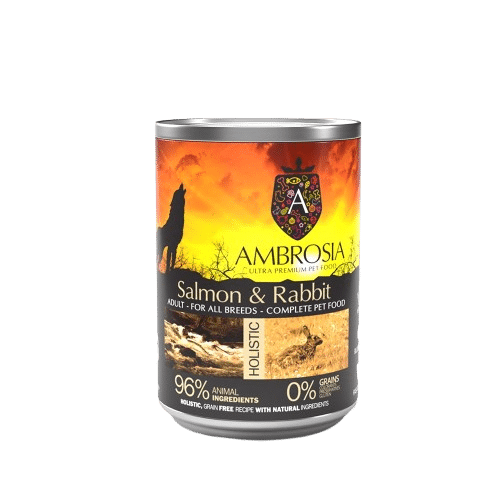 Ambrosia Grain Free Adult Sensitive Salmon & Rabbit 400gr