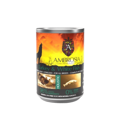 Ambrosia Grain Free Senior & Light Turkey & White Fish 400gr