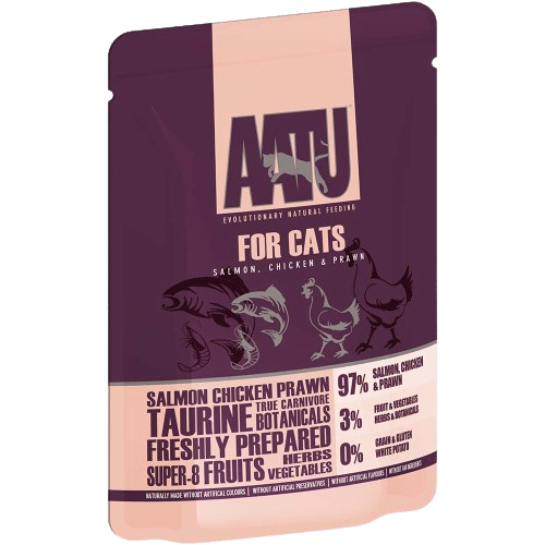AATU Adult-Σολομός, Κοτόπουλο & Γαρίδα 85gr