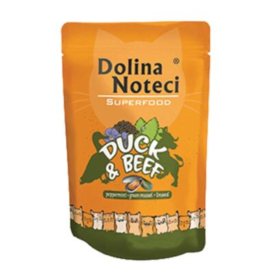 DOLINA SUPER FOOD CAT ADULT ΠΑΠΙΑ & ΒΟΔΙΝΟ  85gr