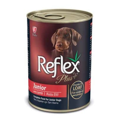 Reflex Plus Junior Dog Κομμάτια Αρνί σε Πατέ 400gr