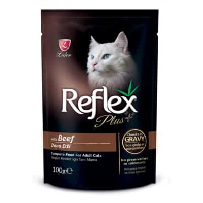 Reflex Plus Cat Pouch Κομμάτια Βοδινό σε Σάλτσα 100gr