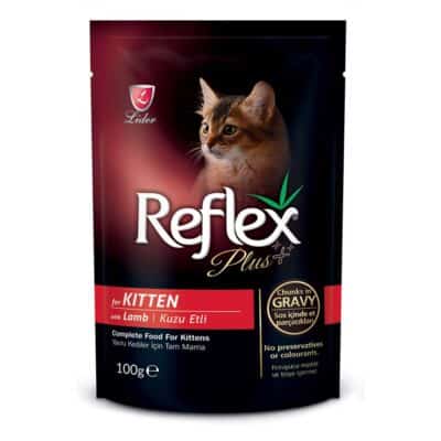 Reflex Plus Kitten Pouch Κομμάτια Αρνί σε Σάλτσα 100gr