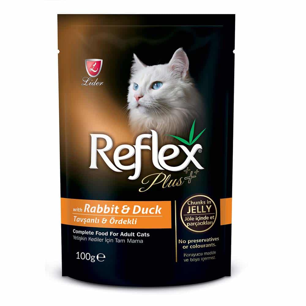 Reflxe Plus Cat Pouch Kομμάτια Κουνέλι & Πάπια σε Ζελέ 100gr