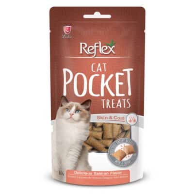 Reflex Cat Pocket Treats Skin & Coat Care Salmon 60gr