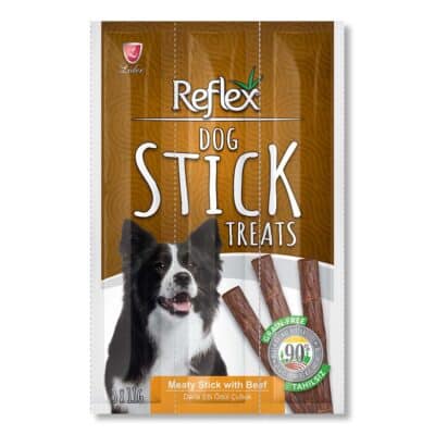 Reflex Grain Free Dog Stick Treats Beef 3x11gr