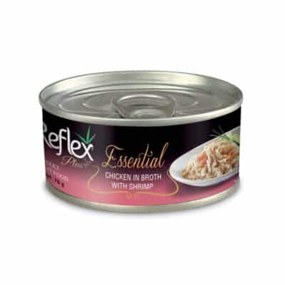 Reflex Plus Essential Cat Κοτόπουλο Φιλέτο & Γαρίδα σε Ζωμό 70gr