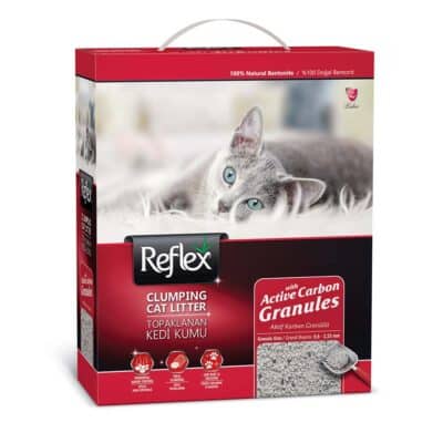 Reflex Clumping Cat Litter Bentonite Active Carbon Granules10L