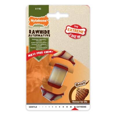 Nylabone Rawhide Knot Bone - Beef Large