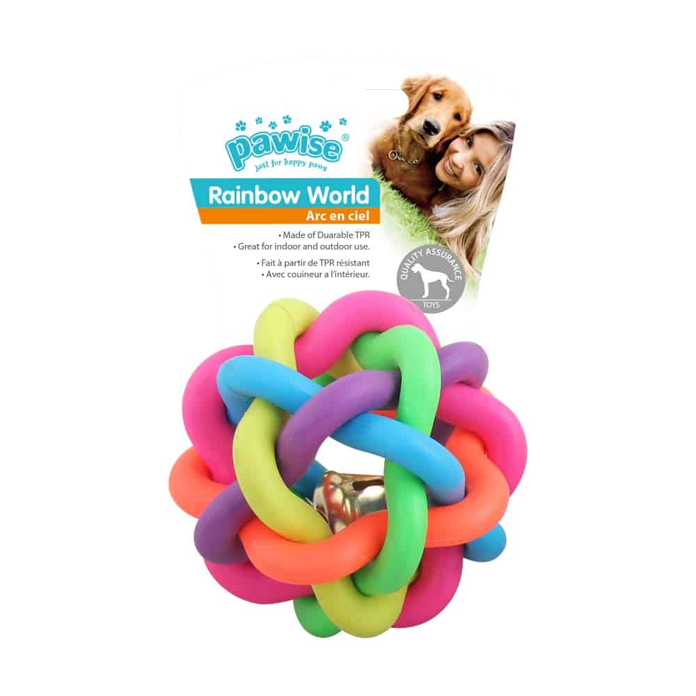 PW Παιχνίδι Σκύλου Rainbow World Ball L Large