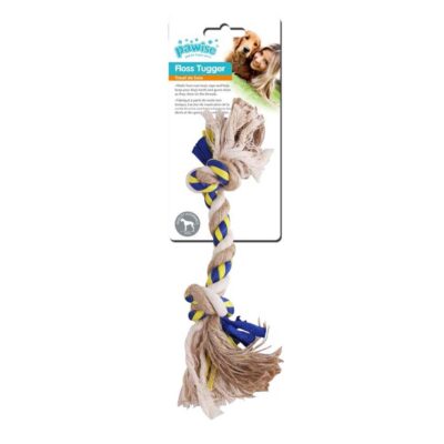 PW Παιχνίδι Σκύλου Floss Tugger 2 Knots Bone 34cm