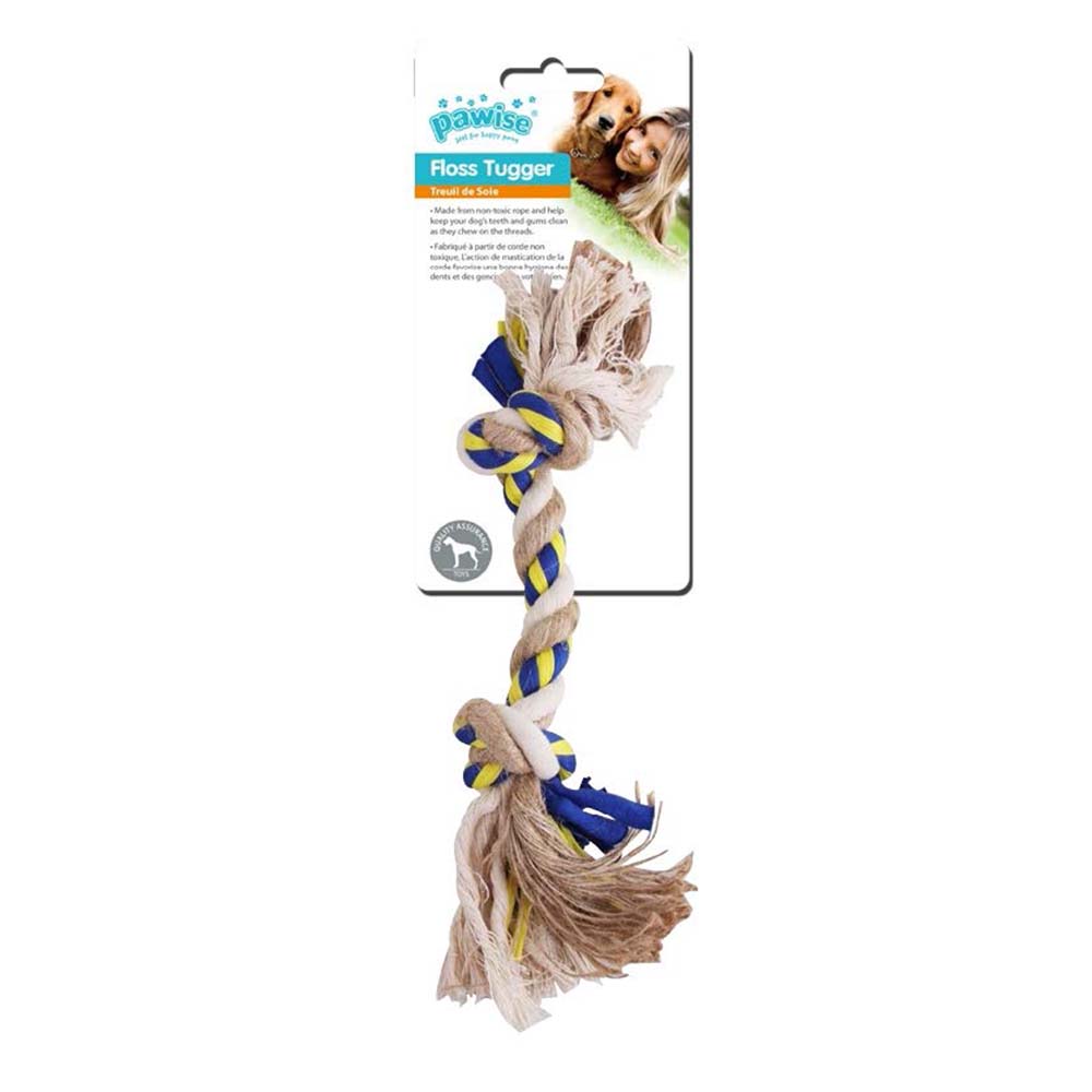 PW Παιχνίδι Σκύλου Floss Tugger 2 Knots Bone 34cm