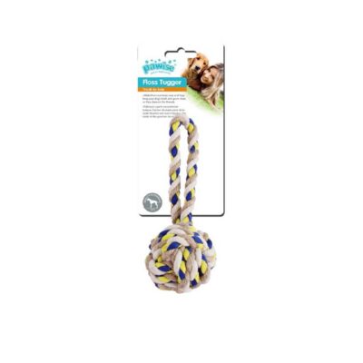 PW Παιχνίδι Σκύλου Floss Tugger Ball με χερούλι 23cm