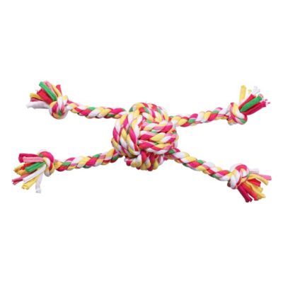 PW Παιχνίδι Σκύλου Colorful Braided Rope Ball 20cm