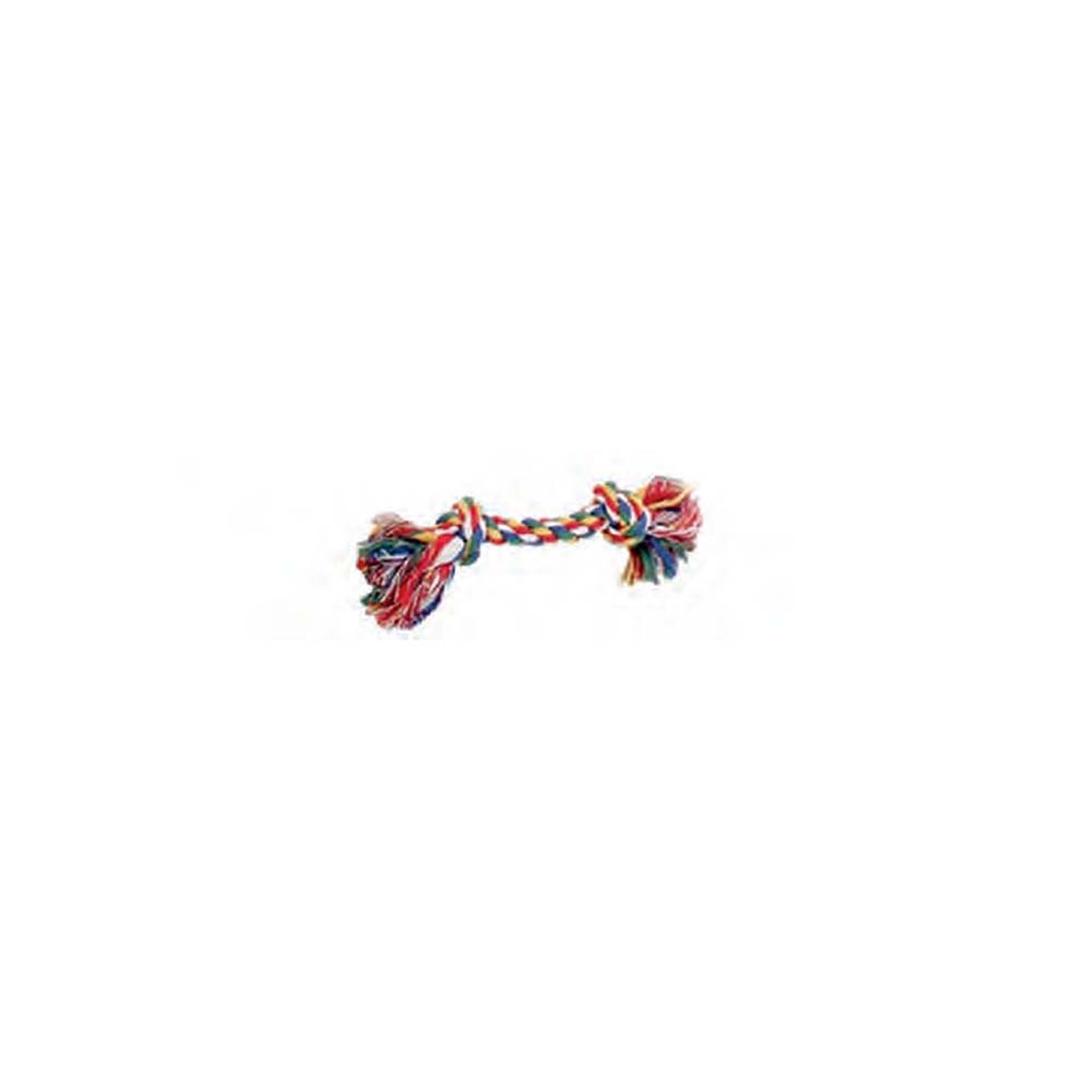 PW Παιχνίδι Σκύλου Rope Bone 2 Knots Multicolor 12,7cm