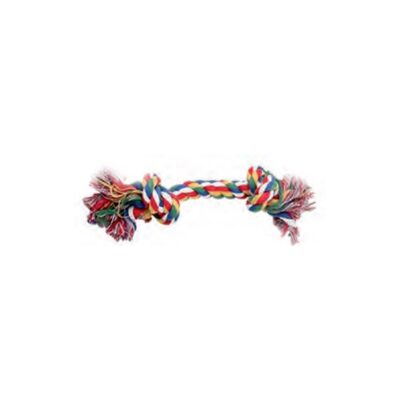 PW Παιχνίδι Σκύλου Rope Bone 2 Knots Multicolor 17,8cm