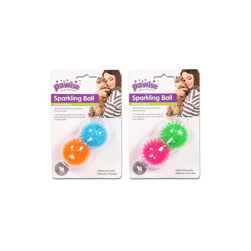 PW Παιχνίδι Γάτας Sparkling Ball (2τμχ) 4,5cm