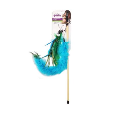 PW Παιχνίδι  Γάτας  Cat Teaser Wand (3 παιχνίδια) 47cm