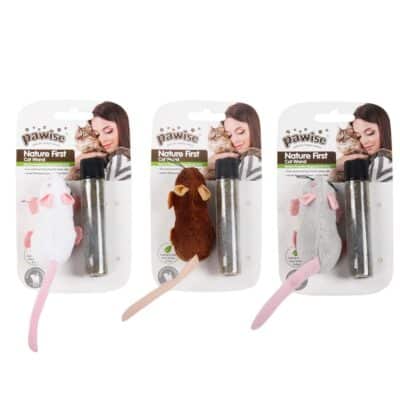 PW Παιχνίδι Γάτας Catnip Mouse με ανταλλακτικό catnip 8cm