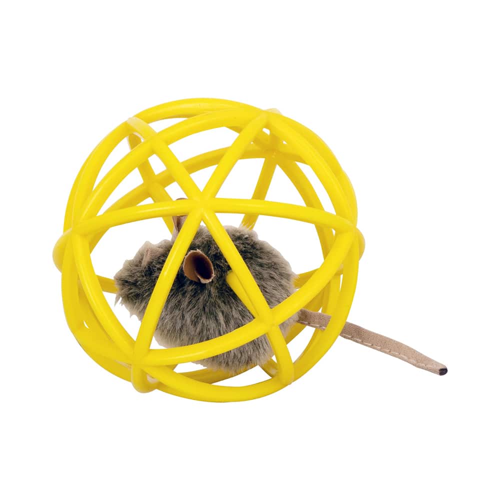 PW Παιχνίδι Γάτας Cage Ball Vibrating mouse 11cm